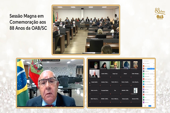 Ministro Jorge Mussi participa da cerimônia dos 88 anos da OAB-SC e destaca atuação combativa da instituição
