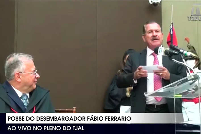 Ministro Humberto Martins participa da posse de Fábio Ferrario no TJAL